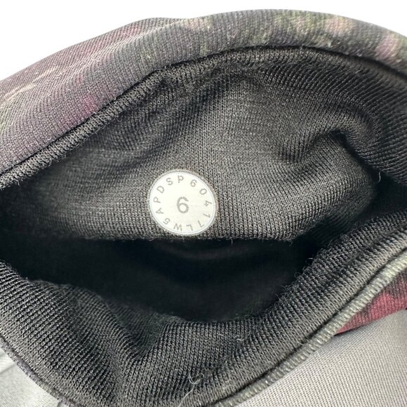 Lululemon Womens Black Multi Colored Floral Print Leggings Size 6 - Picture 5 of 6